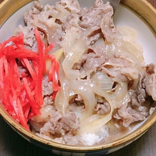 玉ねぎたっぷり＊和風牛丼